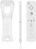 JOYJOM WII und WII U Bewegungssensor Bluetooth Wireless Remote Gamepad Controller, gelten für Nintendo Wii und Wii U Konsole, mit Silikonhülle und Handschlaufe