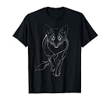 Niedliche Fuchs Punkt Linie Skizze Zeichnung - Fuchs T-Shirt