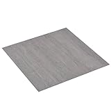 vidaXL PVC Laminat Dielen Selbstklebend rutschfest Vinylboden Bodenbelag Designboden Vinyl Boden Dielen Planken 5,11m² Grau Gepunktet