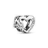 Pandora Heart and infinity sterling silver charm