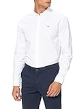 Tommy Jeans Herren TJM Stretch Oxford Shirt Freizeithemd, Classic White, Medium