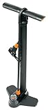 SKS GERMANY AIR-X-PRESS 8.0 Standpumpe (Luftpumpe mit MULTI VALVE-Ventilkopf in modernem Design, präzise Druckkontrolle, sicherer Halt und angenehme Haptik, Druck max.: 8 bar/115 PSI), schwarz, 600 mm