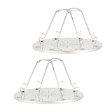 2 Stück Camping Toaster für Gasherd Falttoaster mit 4 Scheiben Toaster aus Edelstahl Ständer Tragbarer Faltbar Toastständer Ständer für Gasherd Outdoor Picknick Reisen Wohnmob