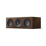 KEF Q6 Meta passiver Center- / LCR-HiFi-Lautsprecher, Nussbaum | Musik | TV & Heimkino | Gaming | Geschlossene 3-Wege-Box | 10 cm Uni-Q-Treiber mit MAT | Zwei 16,5 cm Tieftö