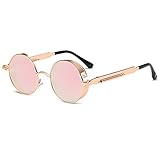 Richoyster Vintage Runde Rahmen Sonnenbrille Anti-Ultraviolett Leichte Sonnenbrille Frau Mann Mode Brillen Für Sommer Strand Reisen