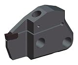 WIDIA NSL123B Top Thread Series NS Grooving and Threading Tool holder, Stahl, 1,9 cm Square Shank, Left Hand, 11,4 cm Länge, Gage Insert N.3L
