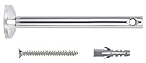 Paulmann 17824 Seil-Zubehör Umlenker/Abhängung für Spannseil 1 Paar 165 mm Chrom Zubehör Halogen Seilsysteme 12V inklusive Dübel und Schrauben