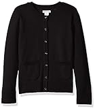 Amazon Essentials Mädchen Uniform-Cardigan mit schmaler Passform, Schwarz, 9 Jahre