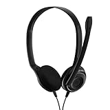 EPOS PC 8 USB On-Ear-Stereo Wired Headset mit Mikrofon, Kopfhörer mit Kabel, Inline-Lautstärke, Stummschaltung, Mikrofon-Rauschunterdrückung, Hochwertig, für Laptop, PC, Mac - Online-Anrufe U