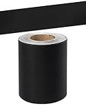VisitRyl Tapetenbordüre selbstklebend PVC Sockelleiste Dekorative Bordüre Selbstklebende Home Bordüre Küche Tapetenbordüre selbstklebend für Badezimmer Wohnzimmer Schwarz matt 5cm X 500cm