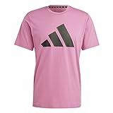 Adidas Herren T-Shirt (Short Sleeve) Tr-Es Fr Logo T, Preloved Fuchsia/Black, IC1218, ST