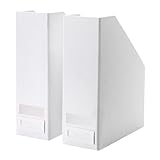 IKEA TJENA Zeitschriftensammler in weiß; 2 Stück