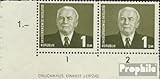 Prophila Collection DDR 342DZ mit Druckereizeichen postfrisch ** MNH 1953 Präsident Wilhelm Pieck (Briefmarken für Sammler)