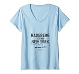 Damen Radeberg ist wie New York ... nur ganz anders Radeberg T-Shirt mit V-Ausschnitt