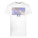 E.T Herren Box-Grafik T-Shirt, weiß, S