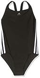 Adidas Mädchen Athly 3-Streifen Badeanzug, Black/White, 164