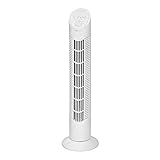 Clatronic Tower Fan/ Turmventilator/ Säulenventilator/ Standventilator TVL 3546; Oszillation 75 Grad; quiet/silence/leise; für Sommer/summer; cold air; Timer; 76 cm Höhe; 50 Watt; weiß