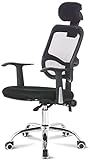 ZXFYHD Bürostuhl,Gaming Stuhl Breathable Ineinander greifen Konferenzstuhl Hocker Sitz Ergonomischer Aufzug Rotary Rücken Lernen Stuhl (Color : Black)