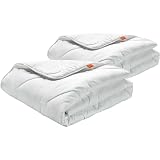 sleepling Winter Bettdecke 135x200 cm 2er Set, Winterdecke Warm, Made in EU, Ökotex 100, Waschbar 60 Grad, Winterbettdecke 135 x 200, 100% feine Mikrofaser, 2 Stück