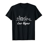 Coole Skyline der Stadt Las Vegas Umriss Nevada Souvenir Mojave T-Shirt
