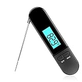 Faltbare lange Sonde LCD-Bildschirm-Küchen-Lebensmittel-Thermometer mit Hintergrundbeleuchtung LCD-Bildschirm Sofort ablesbares Thermometer für BBQ Zucker Wein Grill Milch Truthahn