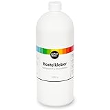 perfect ideaz • 1.000 ml Bastel-Kleber, transparent, lösemittelfrei, Made in Germany