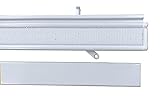 Paneelwagen 70 cm mit Drehgleiter für Schiebegardine, Flächenvorhang Aluminium Weiss