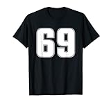 Nr. 69 69 Sport-Trikot für vorne und hinten T-Shirt