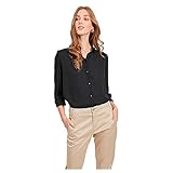 Vila NOS Damen Vilucy L/S Button Shirt - Noos Bluse, Schwarz (Black Black), M EU