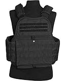 Mil-Tec Plate Carrier Weste schwarz, Einheitsgröße Große Größen