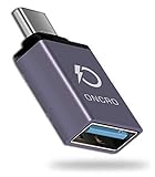 ONCRO Metall-Hochgeschwindigkeits-USB-Typ-C-Adapter, Buchse USB A auf USB C 3.0 Stecker OTG Adapter/Konverter für Laptop, Handy und andere kompatible C-Geräte, mit OTG-Unterstützung