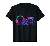 Groovy Tee-Kopfhörer LED Blinkende Audio Control Nachtclub T-S
