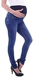 Damen Umstandsjeans Schwangerschaftsjeans Slim Schwangerschaft-s-Jeans Umstand-s-Hose Umstand-s-Hosen Röhre-n-Jeans Maternity Over-Size-Plus Big Gr große Größe-n dunkel-blau-e übergröße-n L 40