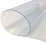 7€/m² PVC Plane Glasklar - 200 x 150 cm Abdeckplane Schutzfolie Gewächshaus Schutz Möbel Folie klar transparent