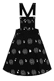 Hell Bunny Oculus Pinafore Dress Frauen Kurzes Kleid schwarz/weiß XS