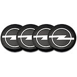 GHXSport 4 Stück Radnabenkappen, für Opel OPC Astra J H G K Insignia Corsa D B E Mokka Vectra 56MM Radmittenkappen-Ersatz staubdicht Felgen Naben Radkappen Auto-Styling-Zubehö