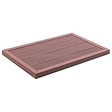 UTUMAX Möbelset Bodenelement Solardusche braun 101x63x55cm WPC