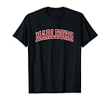 Herren Marlboro New Jersey NJ Vintage Sports Design Rot T-Shirt