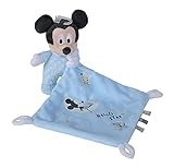 Simba 6315872504 - Disney Mickey Mouse Schmusetuch, Glow in the Dark, Micky Maus, Plüschspielzeug, ab den ersten Lebensmonaten