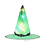 Mengove Witch Glowing Hat, Halloween hängenden Lichter,Hängender Beleuchteter Glühender Hexenhut für Außen, Hof, Baum Dekoration Leuchtende dekorative Hutverzierung Home Ornament