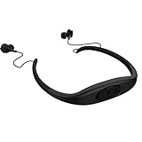 Wasserdichtes Mp3 Music Player Sport-Headset, 8-GB-Speicher, HiFi-Stero, UKW-Radio, Bluetooth-Kopfhörer zum Schwimmen, Surfen, Laufen, preisgekröntes Design (schwarz)
