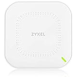 Zyxel Cloud WiFi6 AX1800 Wireless Access Point (802.11ax Dual Band), 1,77 Gbit/s, Verwaltbar über Nebula APP/Cloud oder Standalone, bis zu 4 Separate WLAN-Netzwerke, PoE, Netzteil inklusive [NWA50AX]