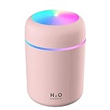 H2O luftbefeuchter raumbefeuchter amazon Pflanzenbefeuchter Colorful Ambient Light luftwascher luftbefeuchter for Car Office Bedroom leise