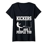 Damen Kickers Are People Too | ----- T-Shirt mit V-Ausschnitt