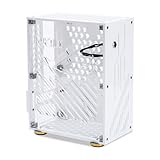 JUCHRZEY Tragbarer Acrylrahmen 4,3 l Flex 1U Power Mini-PC-Gehäuse Externes Display-Host-Kit HTPC-Gehäusehalterung Computergehäuse-Chassis for ITX-Comp