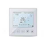 Smart Thermostat WiFi Temperature Controller Water Electric Warm Floor Heating Water Gas Boiler Google Assistant (Color : White Size : WiFi-GB) (White GC)