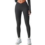 YICHEN Damen Scrunch Butt Leggings High Waist Seamless Yoga Hosen Push Up Blickdicht Yogahose Fitnesshose Laufhose Tights für Sport Yoga Fitness Gym Workout, Schwarz, L