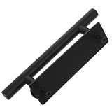 PartyKindom 1 Set Tür Knopf Opener Schwarz Aluminium Legierung Bolzen Tasche Türschloss Mit Rand Z