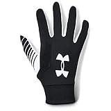 Under Armour Field Player's Glove 2.0, wärmende Sporthandschuhe, Fußball Handschuhe mit griffiger Handfläche Herren, Black / White / White , XL