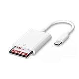 D65S USB 3.1 Typ C auf SD Kartenleser Speicherkarte OTG USB Kartenlesegerät, Card Reader, kompatibel mit MacBook, Pad, Smartphones,Handy, Tablet usw, sd Karten Adapter USB c 10 GBit/s